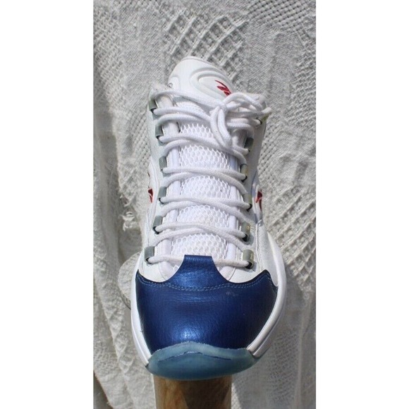 Size 11.5 - Reebok Question Mid 2016 White - Picture 6 of 11